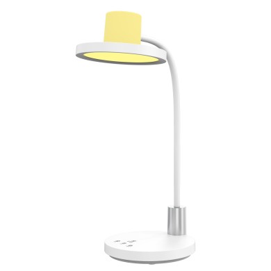 DESK LAMP WHITE ABS+ SILICONE LED SMD 10W 500LM  CCT 3000K-3800K-5700K IP20
