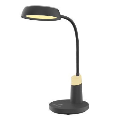 DESK LAMP BLACK ABS+ SILICONE LED SMD 10W 500LM CCT 3000K-3800K-5700K  IP20
