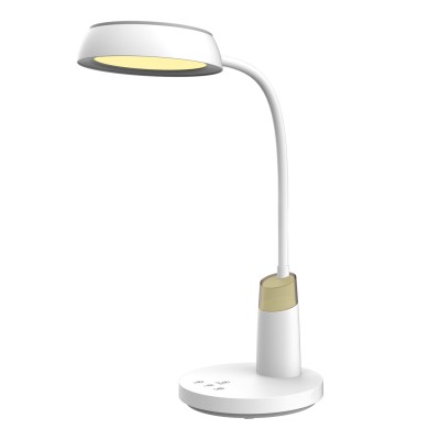 DESK LAMP WHITE ABS+ SILICONE LED SMD 10W 500LM  CCT 3000K-3800K-5700K IP20
