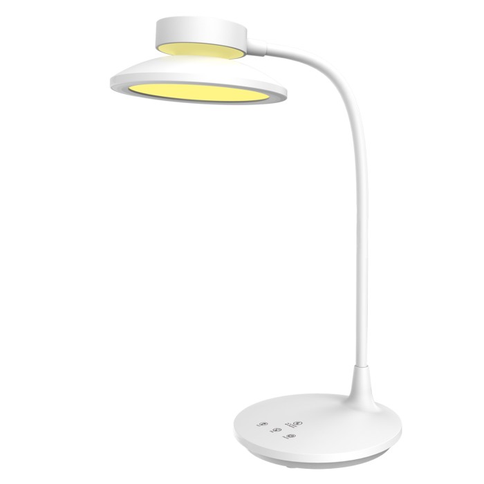DESK LAMP WHITE ABS+ SILICONE LED SMD 10W 500LM CCT 3000K-3800K-5700K IP20
