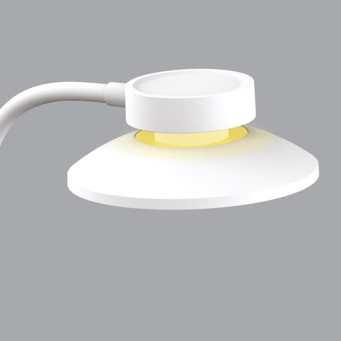 DESK LAMP WHITE ABS+ SILICONE LED SMD 10W 500LM CCT 3000K-3800K-5700K IP20
