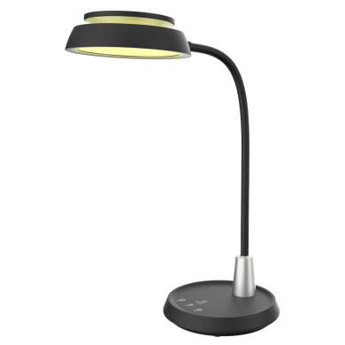 DESK LAMP BLACK ABS+ SILICONE LED SMD 10W 500LM CCT 3000K-3800K-5700K  IP20
