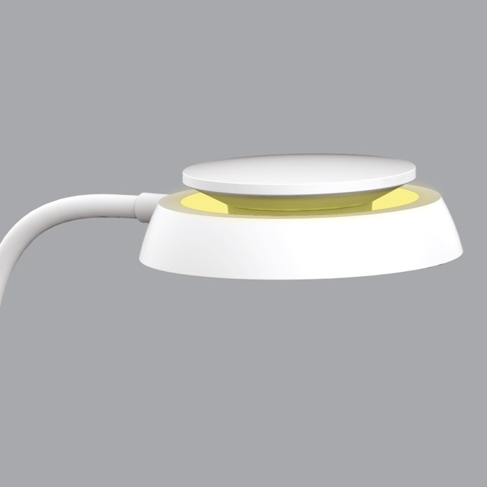 DESK LAMP  WHITE ABS+ SILICONE LED SMD 10W 500LM CCT 3000K-3800K-5700K  IP20
