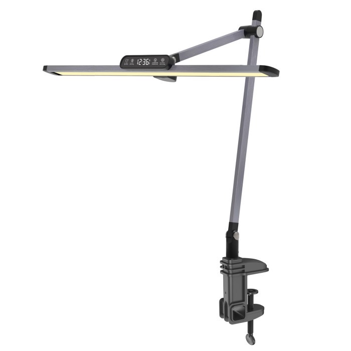 DESK LAMP METALLIC GREY ALUMINUM + ABS LED SMD 12W 600LM CCT 3000K-3800K-5700K IP20
