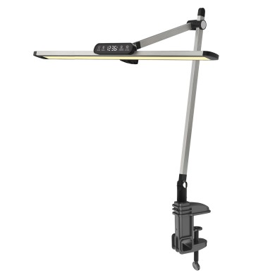 DESK LAMP SILVER ALUMINUM + ABS LED SMD 12W 600LM CCT 3000K-3800K-5700K IP20

