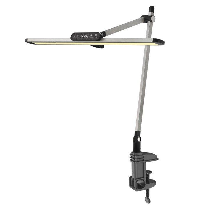 DESK LAMP SILVER ALUMINUM + ABS LED SMD 12W 600LM CCT 3000K-3800K-5700K IP20
