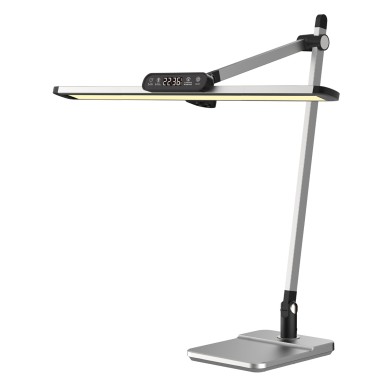 DESK LAMP SILVER  ALUMINUM + ABS LED SMD 12W 600LM CCT 3000K-3800K-5700K IP20
