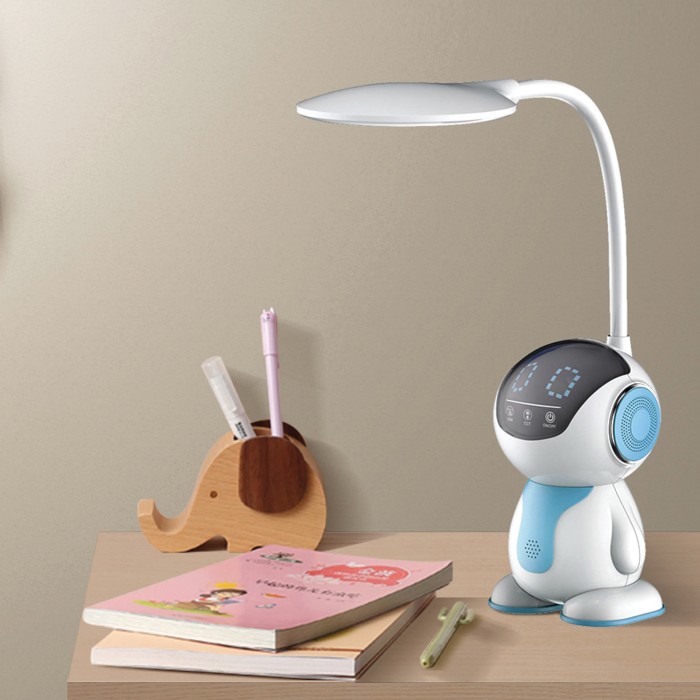 DESK LAMP WHITE ABS+SILICON LED SMD 9W 500LM CCT 2800K-6500K IP20
