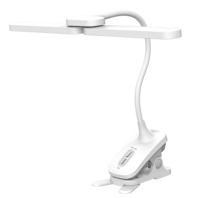 DESK LAMP WHITE ABS LED SMD 6W  360LM CCT 3000K-4300K-6300K IP20
