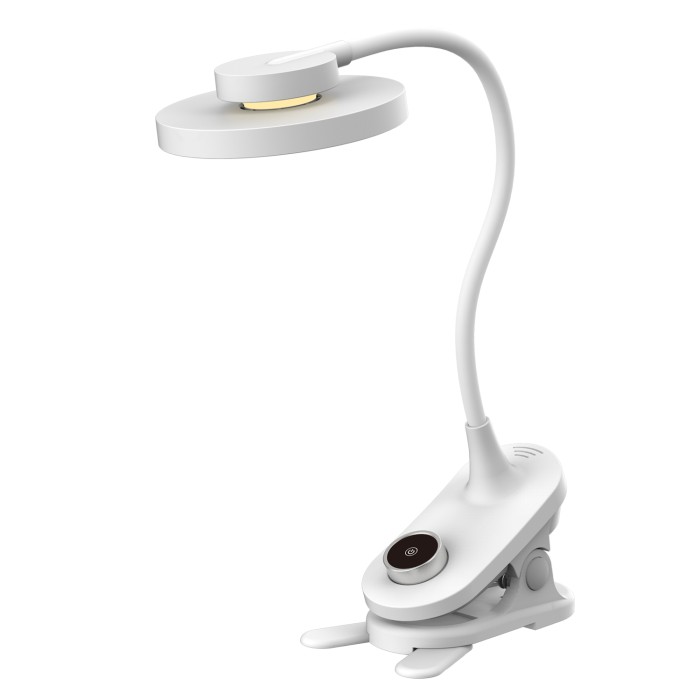 DESK LAMP WHITE ABS+SILICON LED SMD 6W 360LM CCT 2800K-3800K-5700K IP20
