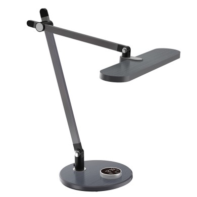 DESK LAMP METALLIC GREY ALUMINUM + ABS LED SMD 12W 600LM  CCT 3000K-3800K-5700K IP20
