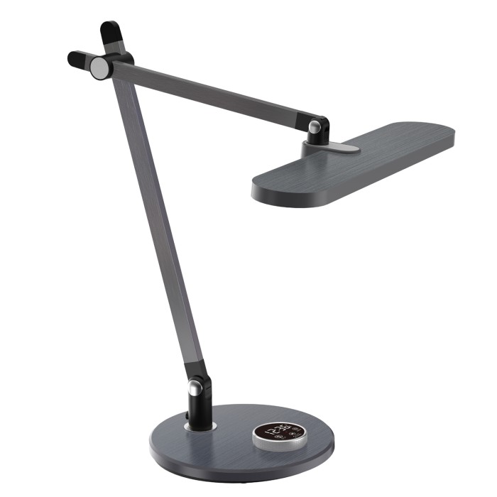DESK LAMP METALLIC GREY ALUMINUM + ABS LED SMD 12W 600LM  CCT 3000K-3800K-5700K IP20
