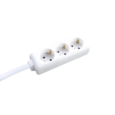 MULTISTRIP 3 SOCKETS WITH CHILD PROTECTION NO SWITCH 16A IP20 WITH CABLE H05VV-F 3x1.5mm2/5m