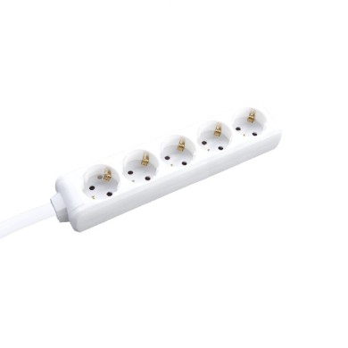 MULTISTRIP 5 SOCKETS WITH CHILD PROTECTION NO SWITCH 16A IP20 WITH CABLE H05VV-F 3x1.5mm2/5m