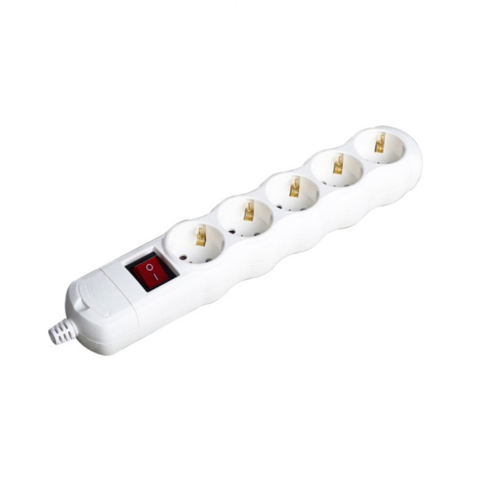 MULTISTRIP 5 SCHUKO SOCKETS WITH CHILD PROTECTION WITH SWITCH NO CABLE 16A IP20