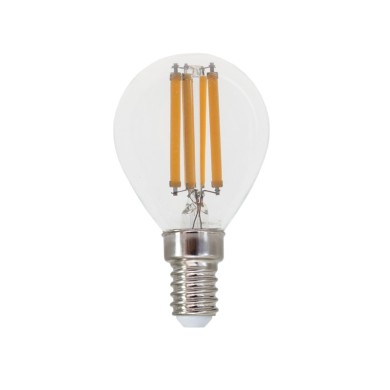 LED FILAMENT E14 G45 6W 4000K 230V AC 770LM RA80 30000H 360°