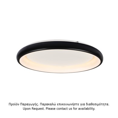 CEILING LIGHT LED 73W DIMMER CCT 5250LM BLACK METAL D81XH8,5CM DIANA