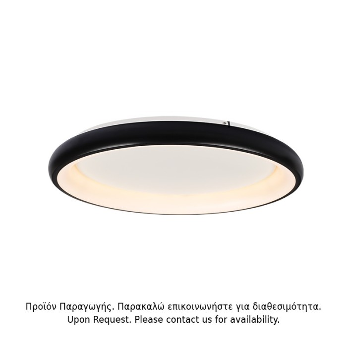 ΟΡΟΦΗΣ Φ/Σ LED 73W DIMMER CCT 5250LM ΜΑΥΡΟ ΜΕΤΑΛΛΙΚΟ D81XH8,5CM DIANA