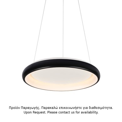 PENDANT LIGHT LED 45W DIMMER CCT 3600LM BLACK METAL D61XH8,5CM DIANA
