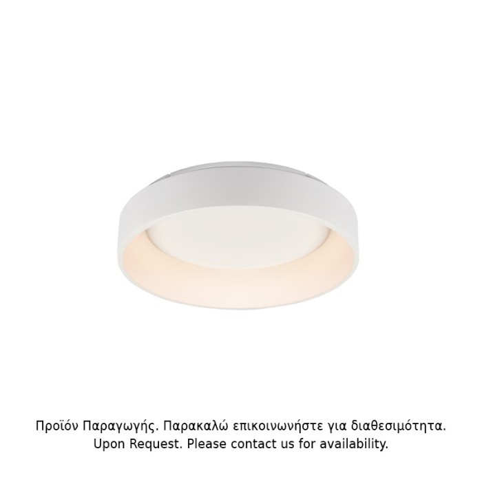 ΟΡΟΦΗΣ Φ/Σ LED 36W DIMMER CCT 3670LM ΛΕΥΚΟ ΜΕΤΑΛΛΙΚΟ D45XH14CM APOLLO