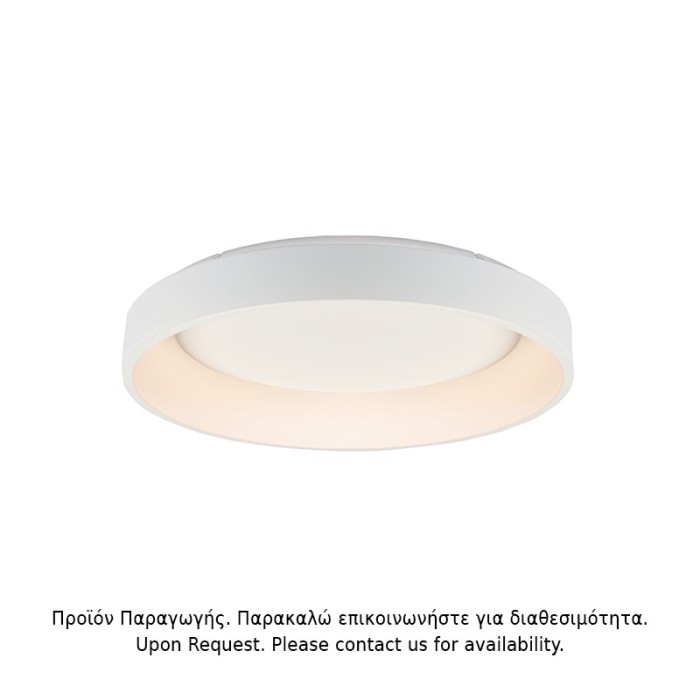 ΟΡΟΦΗΣ Φ/Σ LED 73W DIMMER CCT 5450LM ΛΕΥΚΟ ΜΕΤΑΛΛΙΚΟ D78XH14CM APOLLO