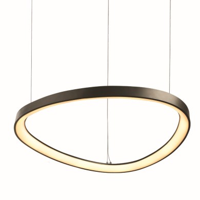 PENDANT LIGHTING LED 44W CCT 4670LM HARMONY BLACK ALUMINUM IP20 D60XH120CM