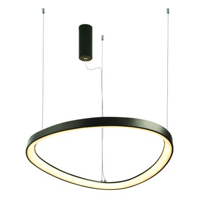 PENDANT LIGHTING LED 73W CCT 5800LM HARMONY BLACK ALUMINUM IP20 D80XH120CM