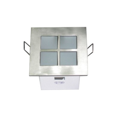 Square down light with glass BS3122 NM