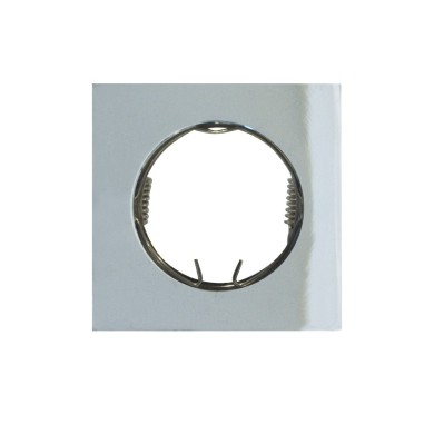 ΣΠΟΤ ΧΩΝΕΥΤΟ ΤΕΤΡΑΓΩΝΟ ΑΛΟΥΜΙΝΙΟ ΝΙΚΕΛ ΣΥΜΒΑΤΙΚΟ 1xG4 IP20 Φ55mm