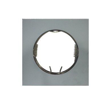 ΣΠΟΤ ΧΩΝΕΥΤΟ ΤΕΤΡΑΓΩΝΟ ΑΛΟΥΜΙΝΙΟ ΜΕΤΑΛΛΙΚΟ ΓΚΡΙ ΣΥΜΒΑΤΙΚΟ 1xG4 IP20 Φ55mm