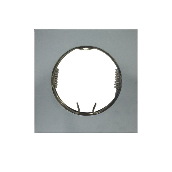 ΣΠΟΤ ΧΩΝΕΥΤΟ ΤΕΤΡΑΓΩΝΟ ΑΛΟΥΜΙΝΙΟ ΜΕΤΑΛΛΙΚΟ ΓΚΡΙ ΣΥΜΒΑΤΙΚΟ 1xG4 IP20 Φ55mm