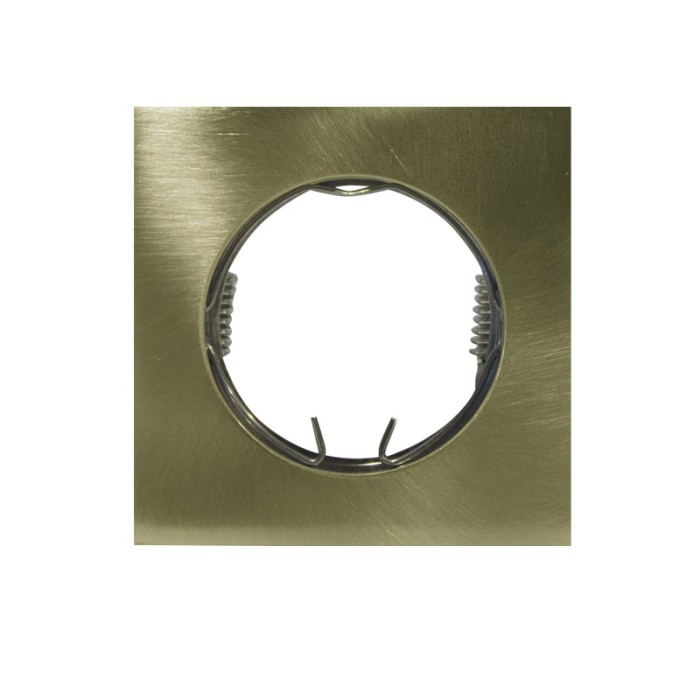 ΣΠΟΤ ΧΩΝΕΥΤΟ ΤΕΤΡΑΓΩΝΟ ΑΛΟΥΜΙΝΙΟ ΜΠΡΟΝΖΕ ΣΥΜΒΑΤΙΚΟ 1xG4 IP20 Φ55mm