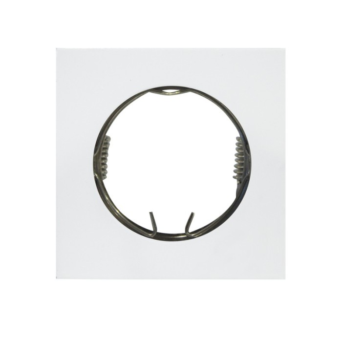 ΣΠΟΤ ΧΩΝΕΥΤΟ ΤΕΤΡΑΓΩΝΟ ΑΛΟΥΜΙΝΙΟ ΛΕΥΚΟ ΣΥΜΒΑΤΙΚΟ 1xG4 IP20 Φ55mm