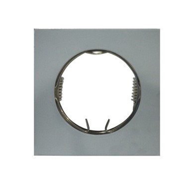 ΣΠΟΤ ΧΩΝΕΥΤΟ ΤΕΤΡΑΓΩΝΟ ΑΛΟΥΜΙΝΙΟ ΜΕΤΑΛΛΙΚΟ ΓΚΡΙ ΣΥΜΒΑΤΙΚΟ 1xGU10 IP20 Φ75mm