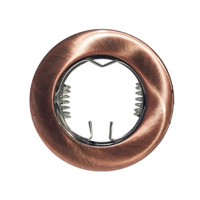 ΣΠΟΤ ΧΩΝΕΥΤΟ ΣΤΡΟΓΓΥΛΟ ΑΛΟΥΜΙΝΙΟ ΧΑΛΚΙΝΟ ΣΥΜΒΑΤΙΚΟ 1xG4 IP20 Φ61.5mm