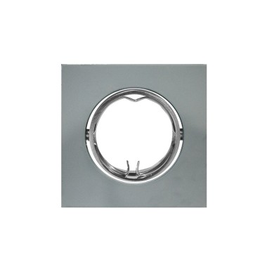 ΣΠΟΤ ΕΣΩΤΕΡΙΚΟΥ ΧΩΡΟΥ ΧΩΝΕΥΤΟ ΚΙΝΗΤΟ ΤΕΤΡΑΓΩΝΟ ΑΛΟΥΜΙΝΙΟ ΜΕΤΑΛΛΙΚΟ ΓΚΡΙ ΣΥΜΒΑΤΙΚΟ 1xGU10 IP20 Φ83mm