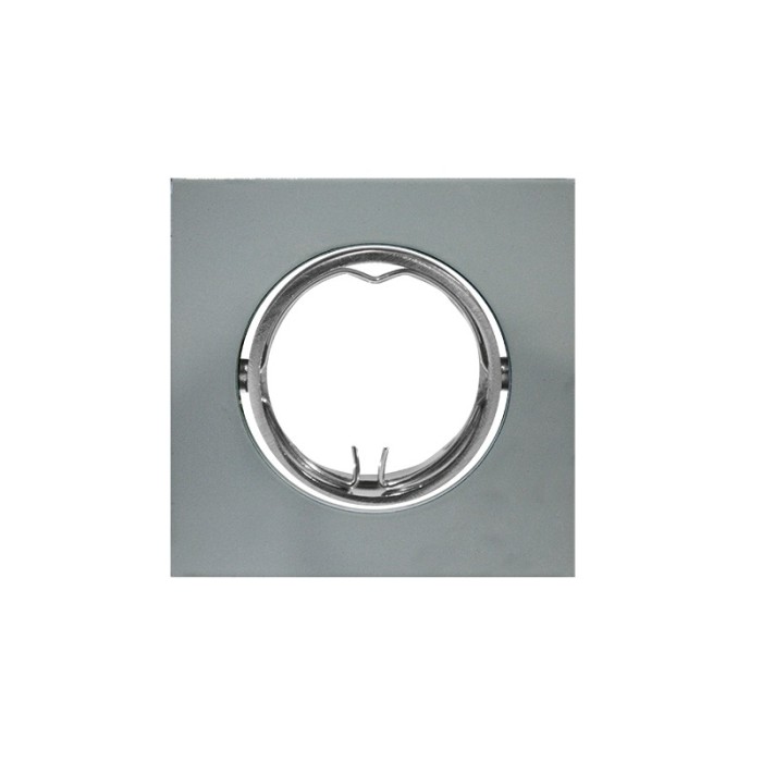 ΣΠΟΤ ΕΣΩΤΕΡΙΚΟΥ ΧΩΡΟΥ ΧΩΝΕΥΤΟ ΚΙΝΗΤΟ ΤΕΤΡΑΓΩΝΟ ΑΛΟΥΜΙΝΙΟ ΜΕΤΑΛΛΙΚΟ ΓΚΡΙ ΣΥΜΒΑΤΙΚΟ 1xGU10 IP20 Φ83mm