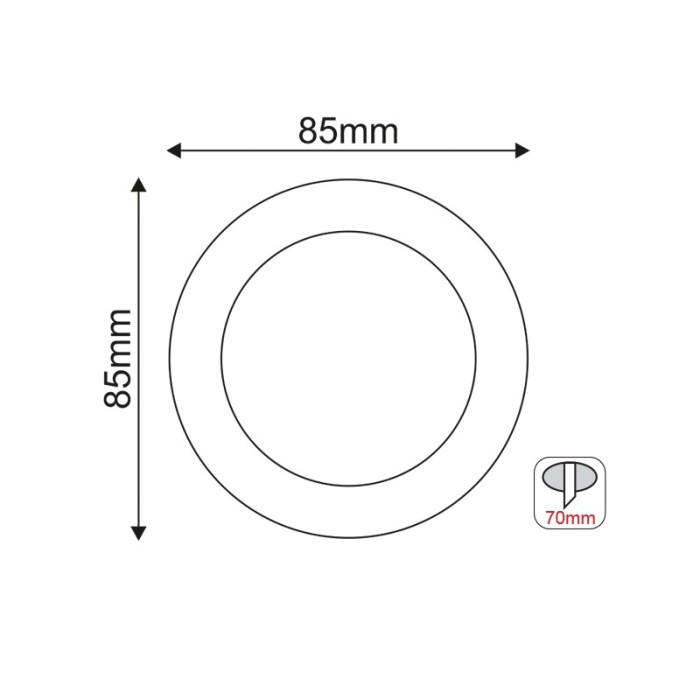 SPOT IP45 BLACK TRANSPARENT GLASS H85