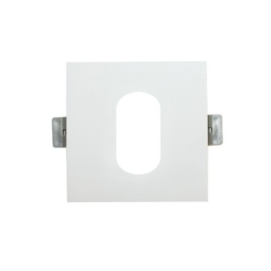 ΣΠΟΤ ΕΔΩΤΕΡΙΚΟΥ ΧΩΡΟΥ ΧΩΝΕΥΤΟ ΚΕΝΟ 617 ΤΕΤΡΑΓΩΝΟ ΑΛΟΥΜΙΝΙΟ ΛΕΥΚΟ ΣΥΜΒΑΤΙΚΟ 1xGU10 IP20 Φ88mm