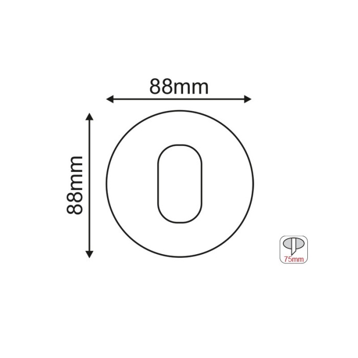   SPOT Νο618 ROUND OVAL WHITE ALUMINUM H88