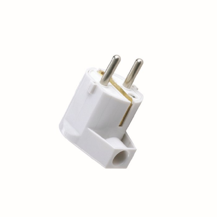 SCHUKO CABLE PLUG ANGLED ~250V 16A