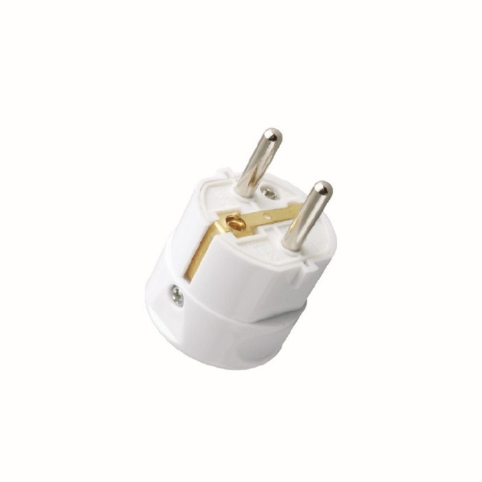 SCHUKO CABLE PLUG STRAIGHT ~250V 16A