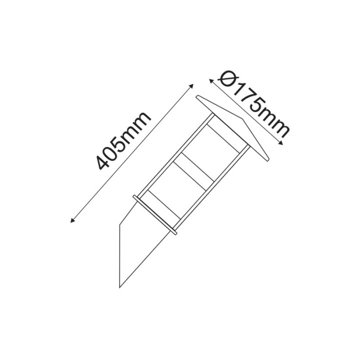 LOOP IV - ΦΩΤΙΣΤΙΚΟ ΚΗΠΟΥ ΑΝΟΞΕΙΔΩΤΟ ΑΤΣΑΛΙ ΜΕ ΟΠΑΛ ΚΑΛΥΜΜΑ & ΑΝΙΧΝΕΥΤΗ ΚΙΝΗΣΗΣ ΣΥΜΒΑΤΙΚΟ 1XE27 IP45 Φ175x405mm