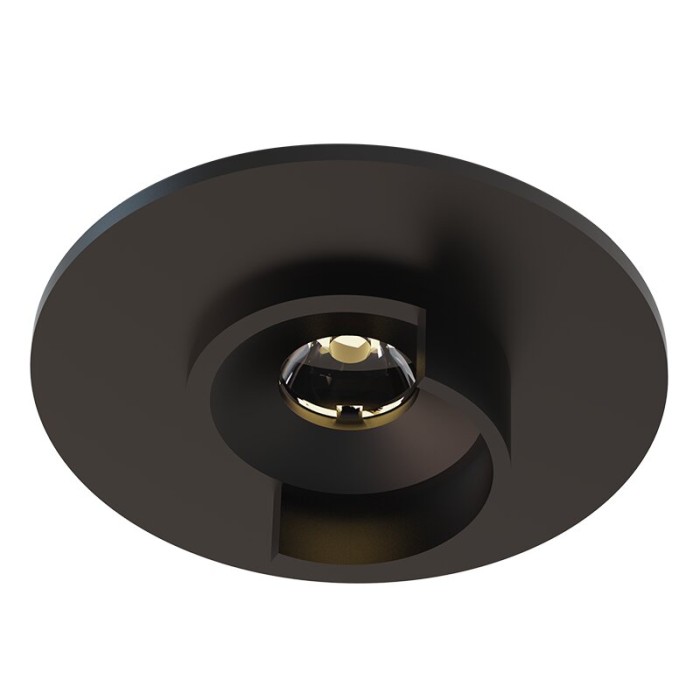 CAPI-FRONT PART 2 FOR SPOT RECESSED BLACK ALUMINUM CABINET (Φ44-Φ22.4MM)X9.6MM