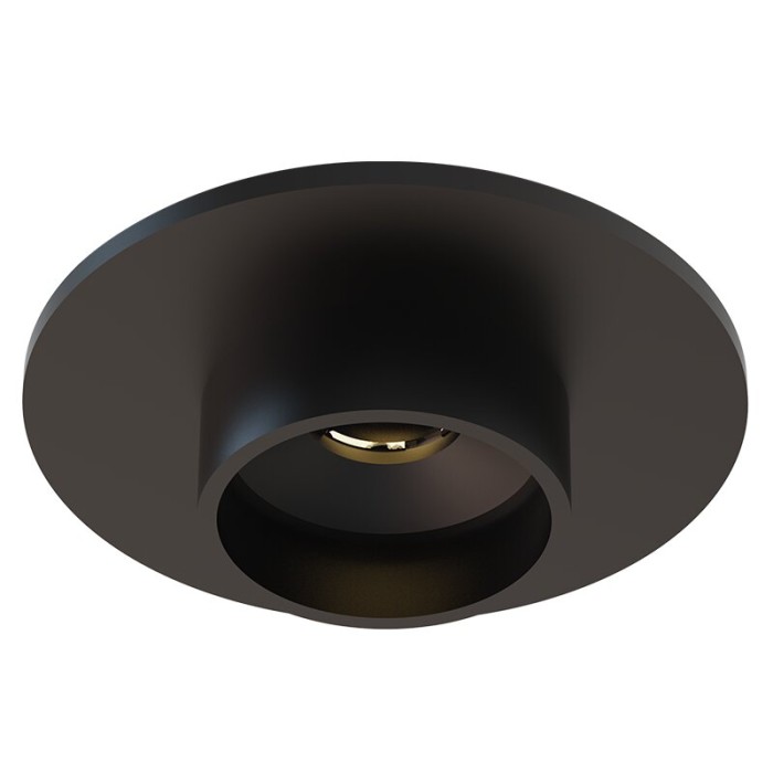 CAPI-FRONT PART 3 FOR SPOT RECESSED BLACK ALUMINUM CABINET (Φ44-Φ22.4MM)X9.6MM