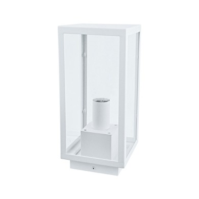 SAND WHITE FLOOR LUMINAIRE CELIA 1XE27 IP44 WITH CLEAR GLASS 