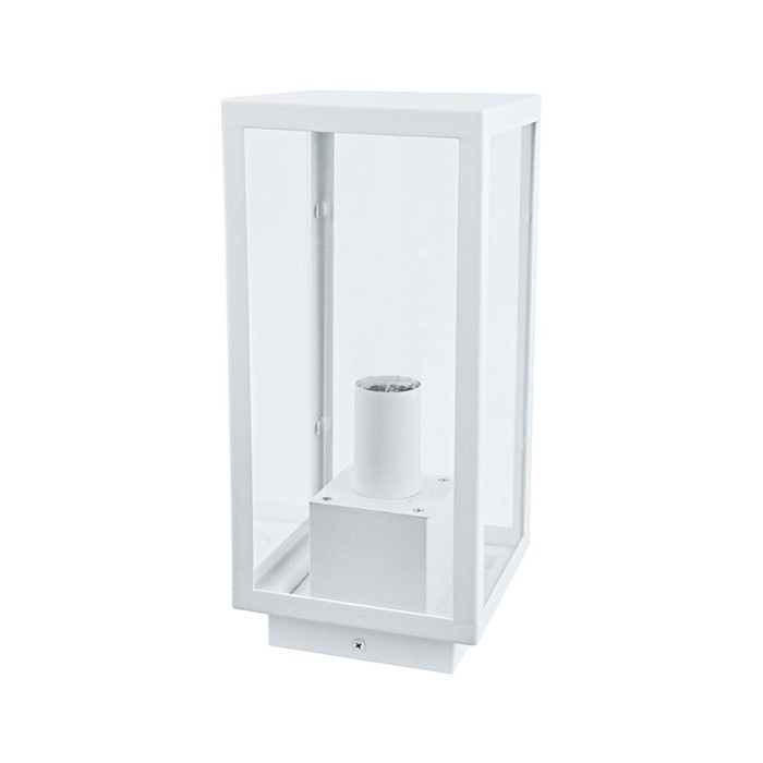 SAND WHITE FLOOR LUMINAIRE CELIA 1XE27 IP44 WITH CLEAR GLASS 