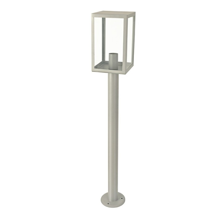 SAND GREY LUMINAIRE CELIA 1XE27 IP44 WITH POLE & CLEAR GLASS