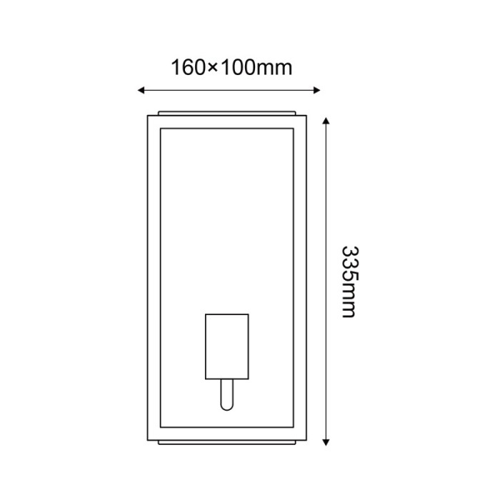 SAND GREY WALL LUMINAIRE CELIA 1XE27 IP44 WITH CLEAR GLASS 