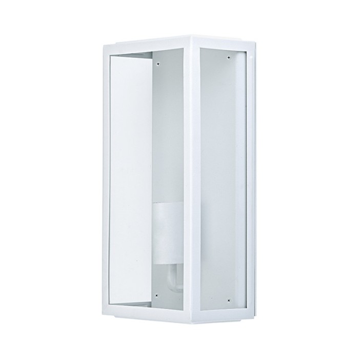 SAND WHITE WALL LUMINAIRE CELIA 1XE27 IP44 WITH CLEAR GLASS 